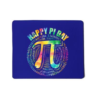 Happy Pi Day 3 14 Pi Number Symbol Math Science Tie Dye Gift Mousepad