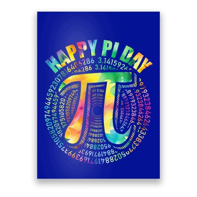 Happy Pi Day 3 14 Pi Number Symbol Math Science Tie Dye Gift Poster