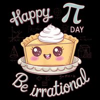 Happy Pi Day Be Irrational Cute Math Geek Funny Kawaii Pie Hoodie