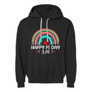 Happy Pi Day Mathematics Math Teacher Rainbow Garment-Dyed Fleece Hoodie