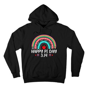 Happy Pi Day Mathematics Math Teacher Rainbow Hoodie