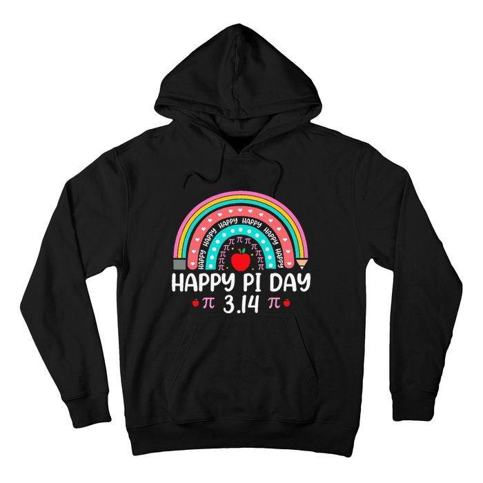 Happy Pi Day Mathematics Math Teacher Rainbow Hoodie