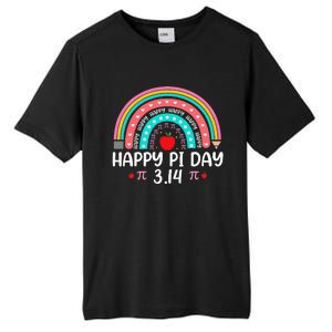 Happy Pi Day Mathematics Math Teacher Rainbow Tall Fusion ChromaSoft Performance T-Shirt