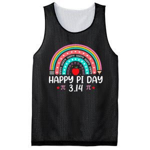 Happy Pi Day Mathematics Math Teacher Rainbow Mesh Reversible Basketball Jersey Tank