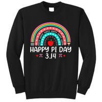 Happy Pi Day Mathematics Math Teacher Rainbow Tall Sweatshirt