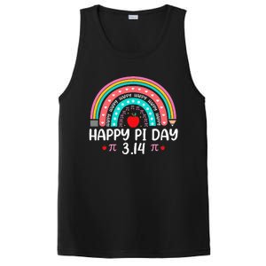 Happy Pi Day Mathematics Math Teacher Rainbow PosiCharge Competitor Tank