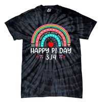 Happy Pi Day Mathematics Math Teacher Rainbow Tie-Dye T-Shirt