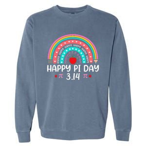 Happy Pi Day Mathematics Math Teacher Rainbow Garment-Dyed Sweatshirt