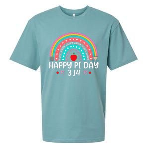 Happy Pi Day Mathematics Math Teacher Rainbow Sueded Cloud Jersey T-Shirt