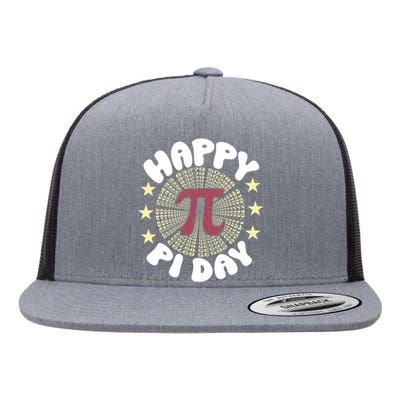 Happy Pi Day Funny Pi Mathematic Math For Teachers Flat Bill Trucker Hat