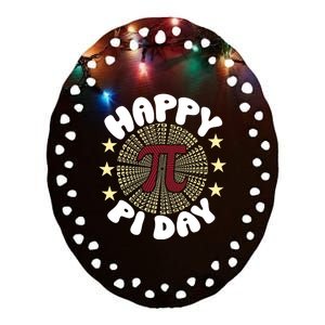 Happy Pi Day Funny Pi Mathematic Math For Teachers Ceramic Oval Ornament