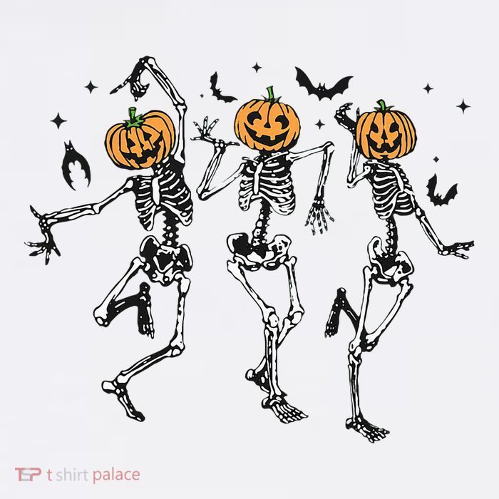 Halloween Pumpkin Dancing Skeleton Costume Cool Comfort Performance Bucket Hat