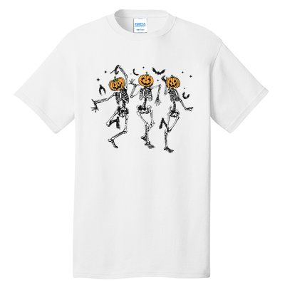 Halloween Pumpkin Dancing Skeleton Costume Tall T-Shirt