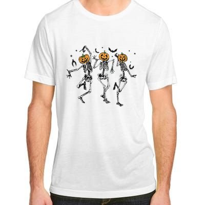 Halloween Pumpkin Dancing Skeleton Costume Adult ChromaSoft Performance T-Shirt