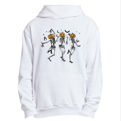 Halloween Pumpkin Dancing Skeleton Costume Urban Pullover Hoodie