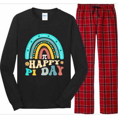 Happy Pi Day Mathematic Math Teacher Gift Rainbow Long Sleeve Pajama Set