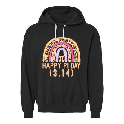Happy Pi Day Rainbow March 14th Garment-Dyed Fleece Hoodie