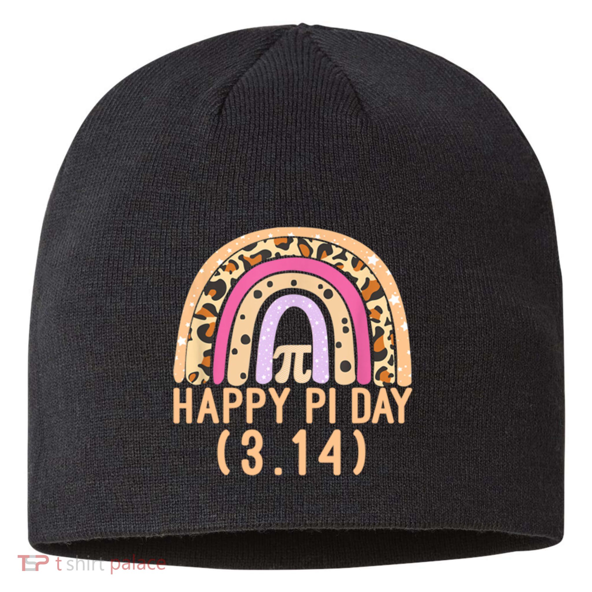 Happy Pi Day Rainbow March 14th Sustainable Beanie