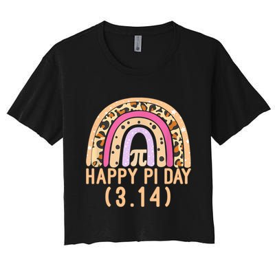 Happy Pi Day Rainbow March 14th Crop Top