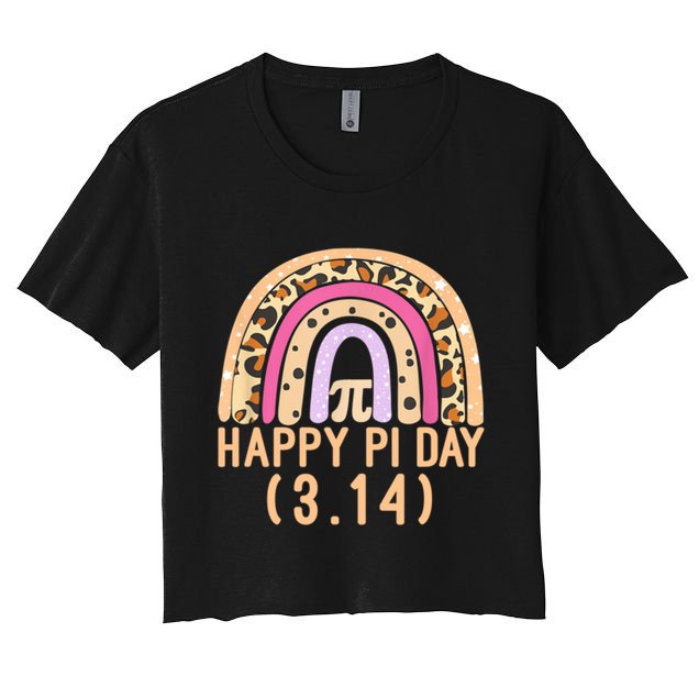 Happy Pi Day Rainbow March 14th Crop Top