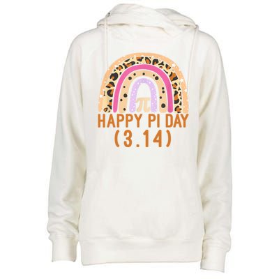 Happy Pi Day Rainbow March 14th Womens Funnel Neck Pullover Hood