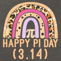 Happy Pi Day Rainbow March 14th Cotton Canvas Backpack
