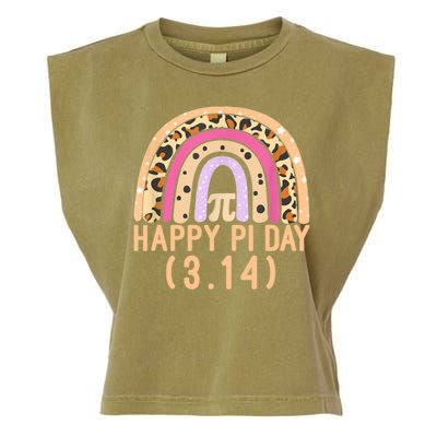 Happy Pi Day Rainbow March 14th Garment-Dyed Women's Muscle Tee