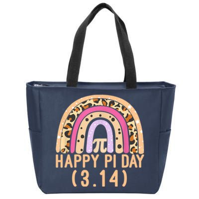 Happy Pi Day Rainbow March 14th Zip Tote Bag