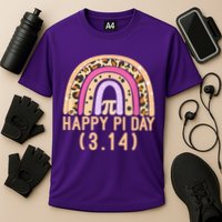 Happy Pi Day Rainbow March 14th Cooling Performance Crew T-Shirt