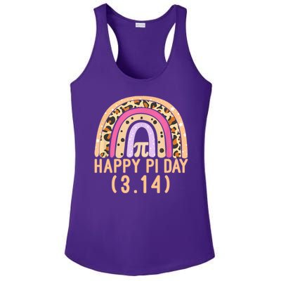 Happy Pi Day Rainbow March 14th Ladies PosiCharge Competitor Racerback Tank