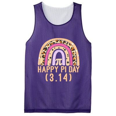 Happy Pi Day Rainbow March 14th Mesh Reversible Basketball Jersey Tank
