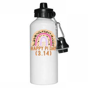 Happy Pi Day Rainbow March 14th Aluminum Water Bottle