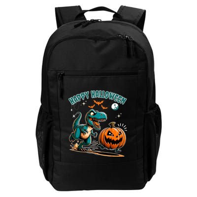 Halloween Pumpkin Dinosaur Funny Trex Design Daily Commute Backpack