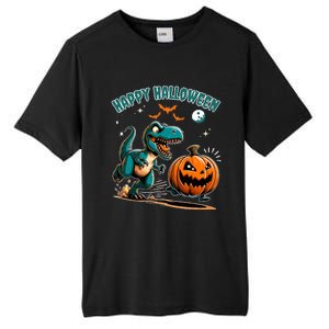 Halloween Pumpkin Dinosaur Funny Trex Design Tall Fusion ChromaSoft Performance T-Shirt