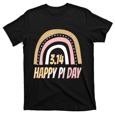 Happy Pi Day Mathematic Math Teacher Rainbow Pi Day Clothing T-Shirt