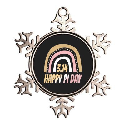 Happy Pi Day Mathematic Math Teacher Rainbow Pi Day Clothing Metallic Star Ornament