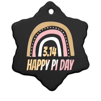 Happy Pi Day Mathematic Math Teacher Rainbow Pi Day Clothing Ceramic Star Ornament