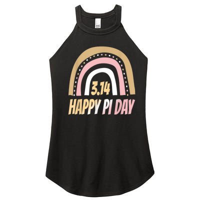 Happy Pi Day Mathematic Math Teacher Rainbow Pi Day Clothing Women’s Perfect Tri Rocker Tank