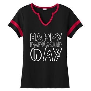 Happy Paperclip Day 29th May Paperclip Day Outfit Gift Ladies Halftime Notch Neck Tee