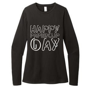 Happy Paperclip Day 29th May Paperclip Day Outfit Gift Womens CVC Long Sleeve Shirt