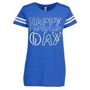 Happy Paperclip Day 29th May Paperclip Day Outfit Gift Enza Ladies Jersey Football T-Shirt