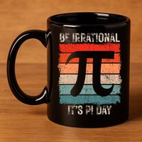 Happy Pi Day Be Irrational Funny Math Lover Teachers Pi Day 11oz C Handle Ceramic Mug