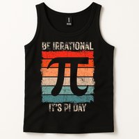 Happy Pi Day Be Irrational Funny Math Lover Teachers Pi Day Tank Top