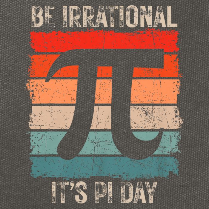 Happy Pi Day Be Irrational Funny Math Lover Teachers Pi Day Cotton Canvas Backpack