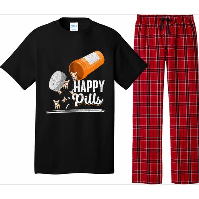 Happy Pills Dog Lover Chihuahua Dog Owner Ideas Pajama Set