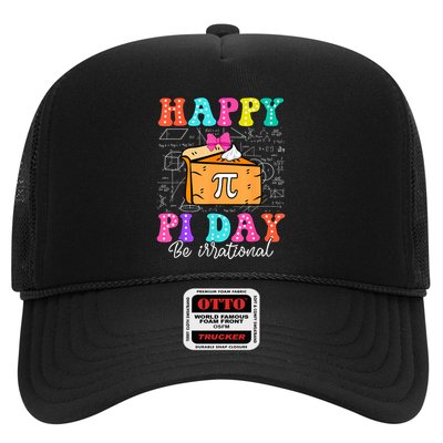 Happy Pi Day Funny Math Coach Teacher Pi Day Coquette Bow Trucker Hat