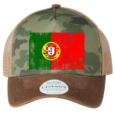 Happy Portugal Day Distressed Portugal Flag Legacy Tie Dye Trucker Hat