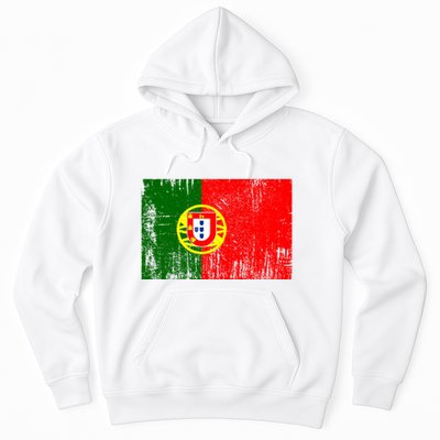 Happy Portugal Day Distressed Portugal Flag Hoodie