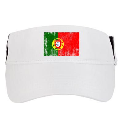 Happy Portugal Day Distressed Portugal Flag Adult Drive Performance Visor