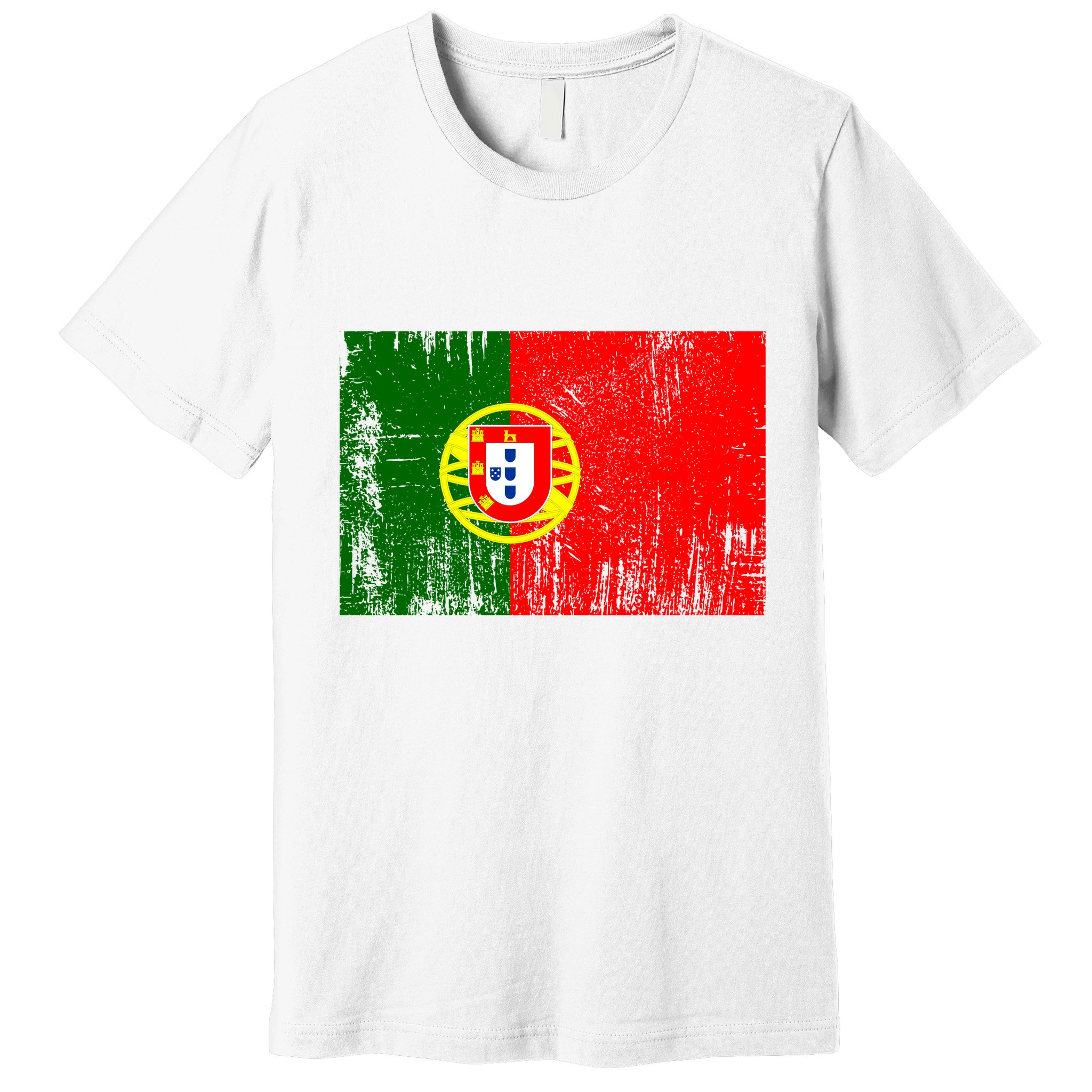 Happy Portugal Day Distressed Portugal Flag Premium T-Shirt